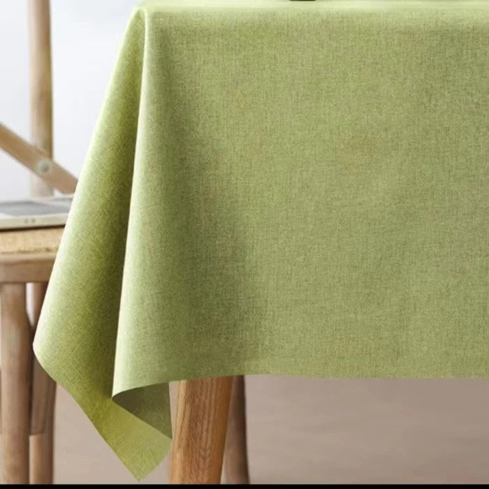 Bluejw Cotton and Linen Tablecloth Waterproof and Oil Resistant New Chinese Rectangular Tablecloth Dustproof Dinning Table Fabric - Image 1